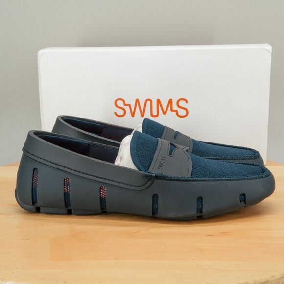 Swims Other - Swims Penny Men's Size 8 Shoes Navy Blue Loafer Slip-On Moc Toe Casual Shoe